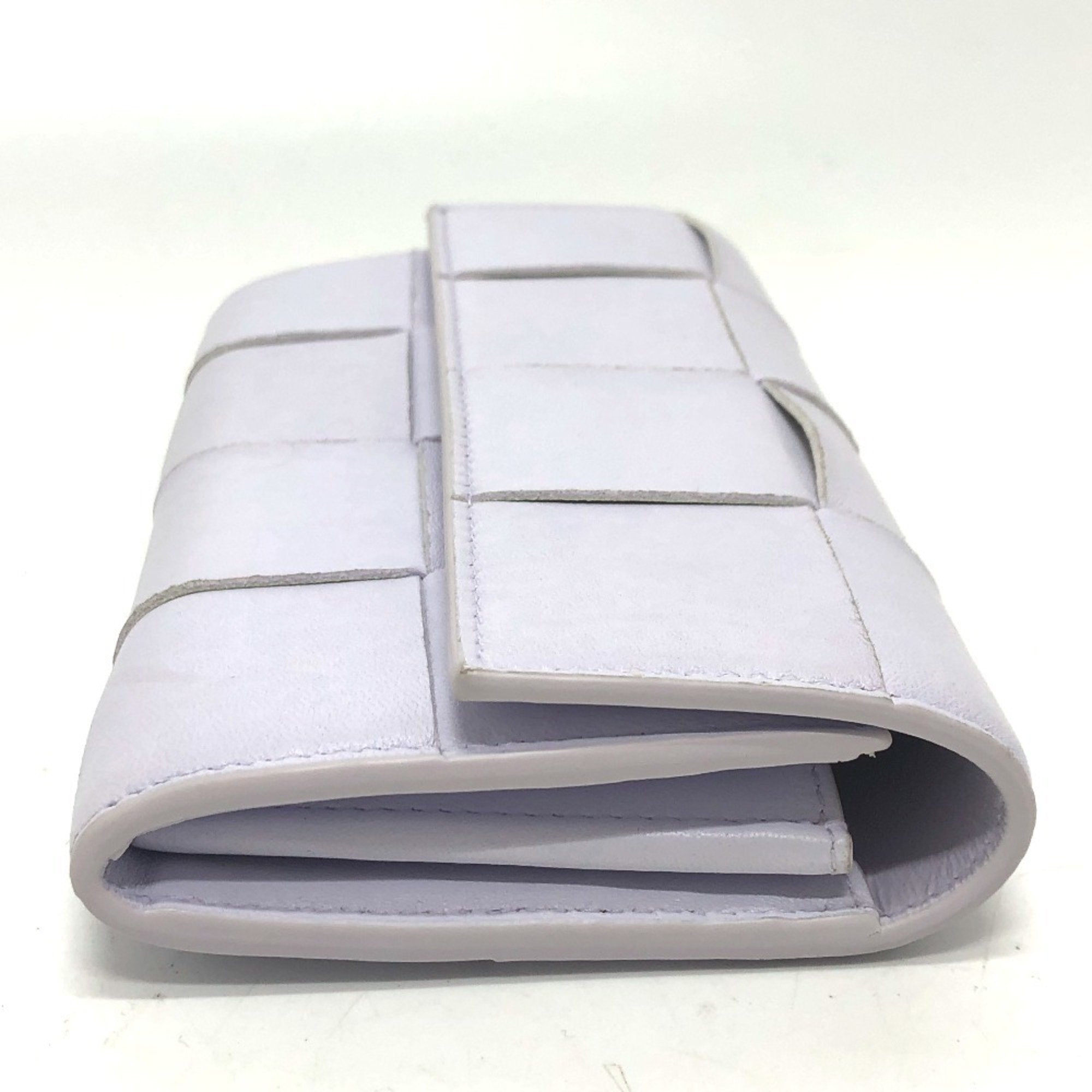Bottega Veneta Purple Leather Long Wallet (Bi-Fold)