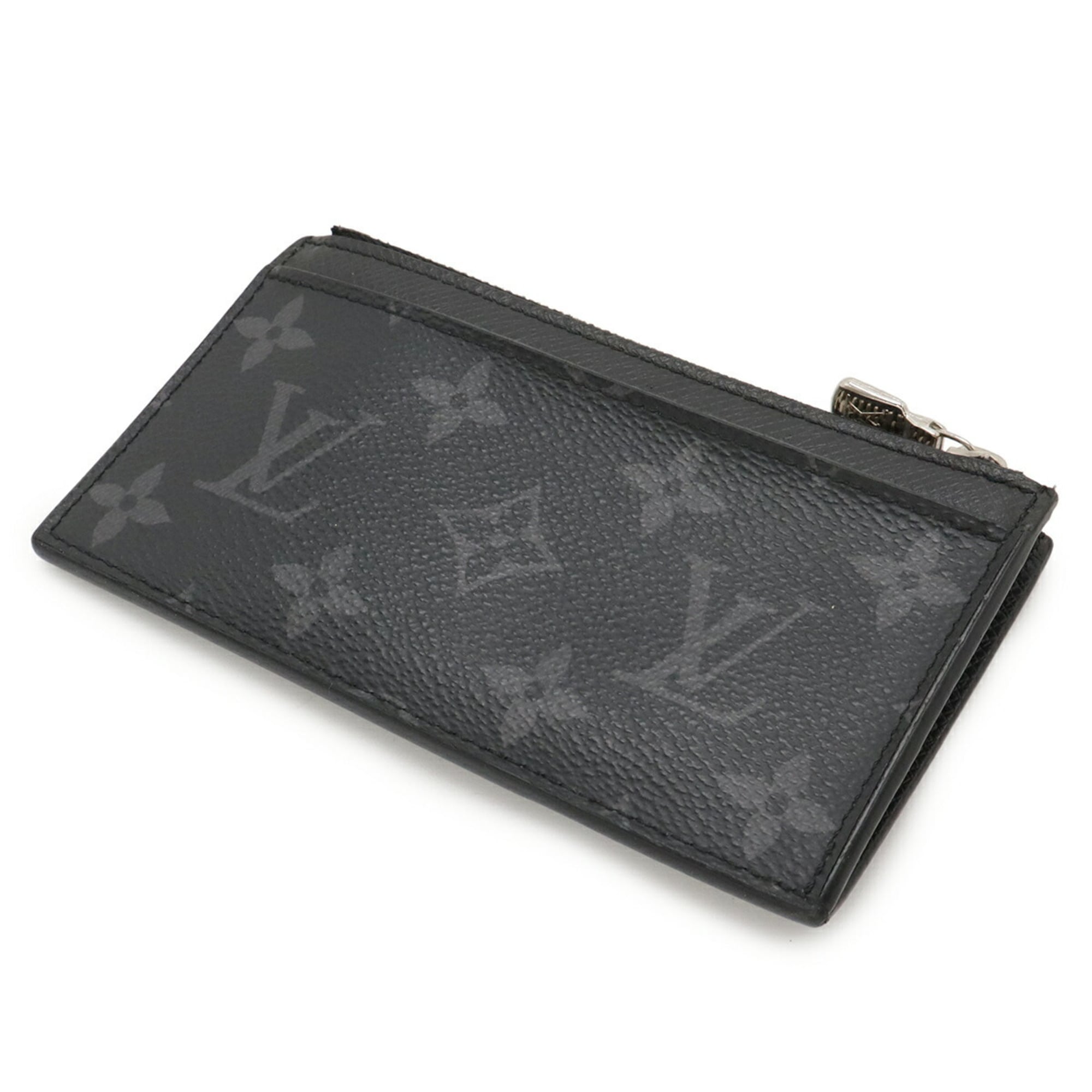 Louis Vuitton Noir Taiga Leather Monogram Eclipse Coin Purse/Coin Case