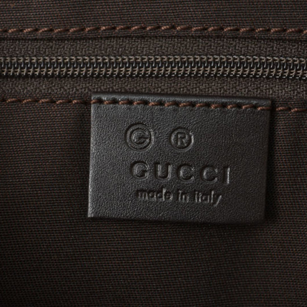 Gucci Black Dark Brown Gg Canvas Shopping Bag Tote Bag (Pre-Owned)