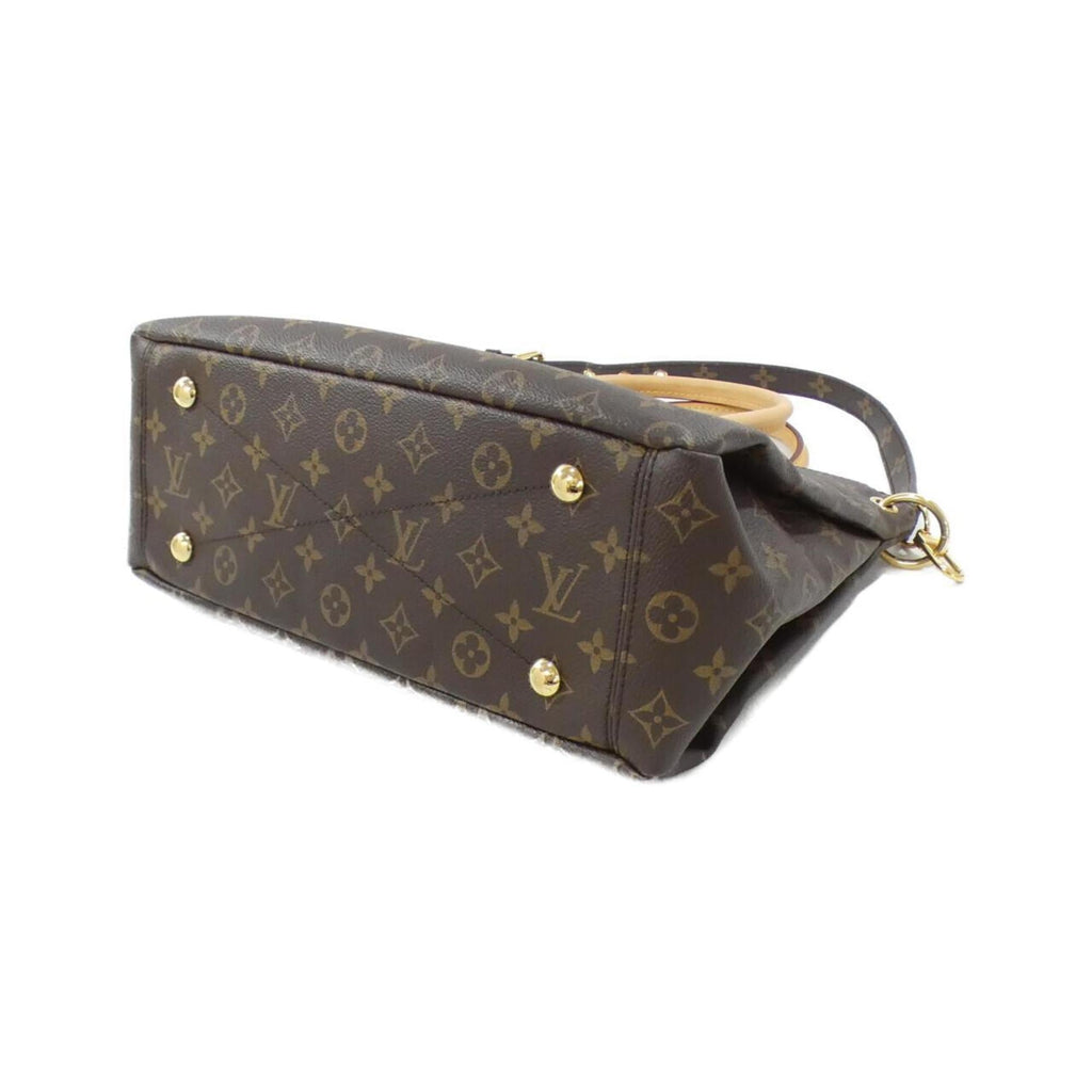 Louis Vuitton Marron Saffron Coated Canvas Leather Handbag
