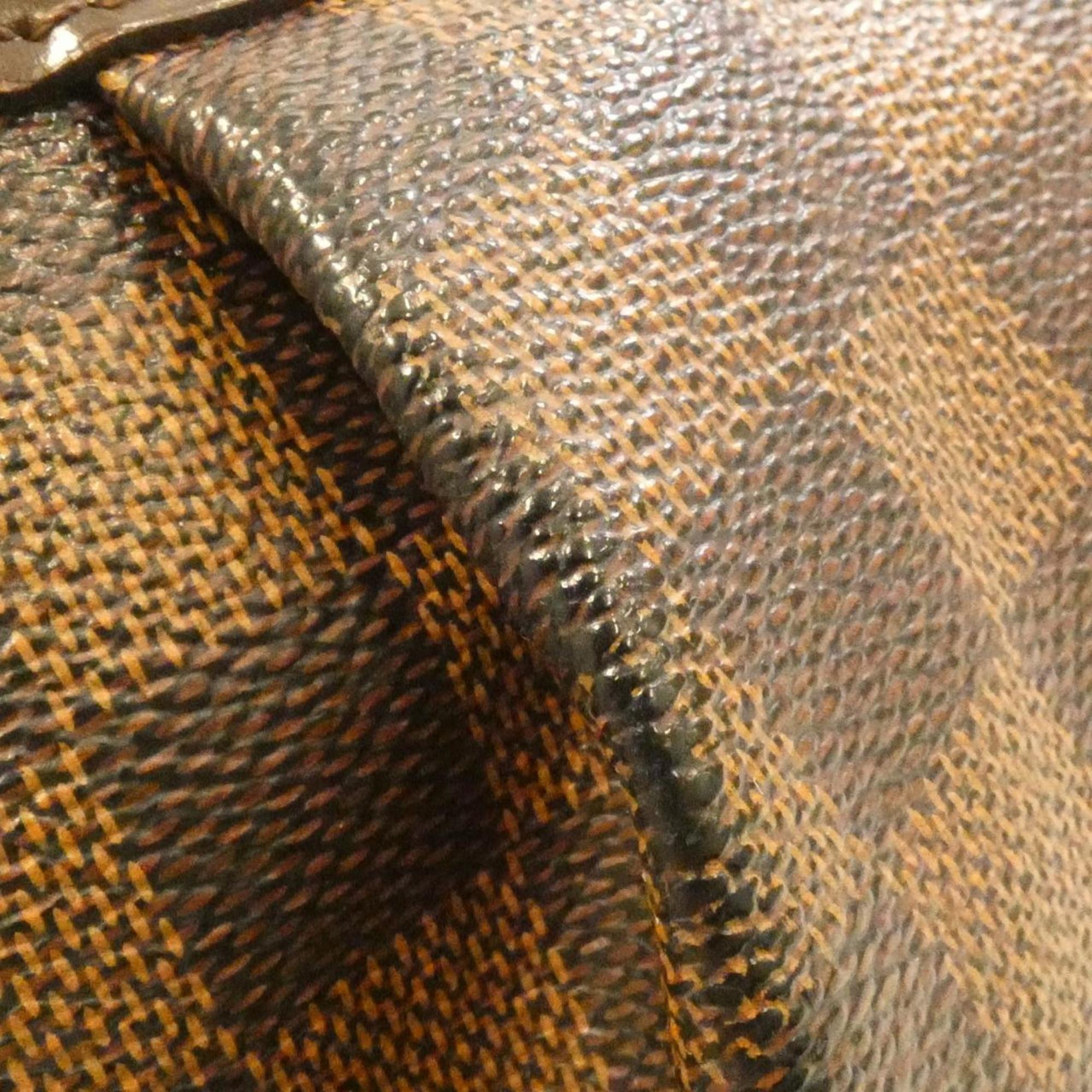 Louis Vuitton Brown Coated Canvas Handbag