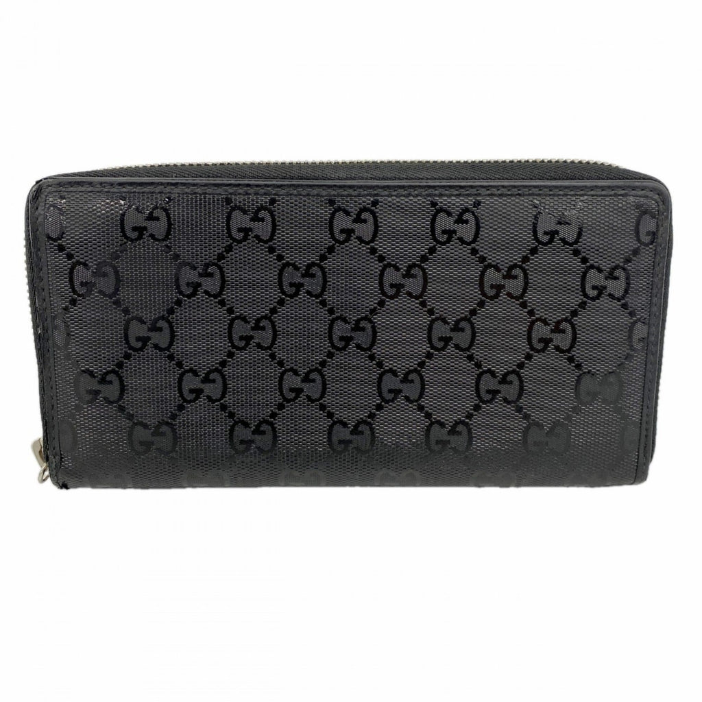 Gucci Black Pvc Long Wallet (Bi-Fold) (Pre-Owned)