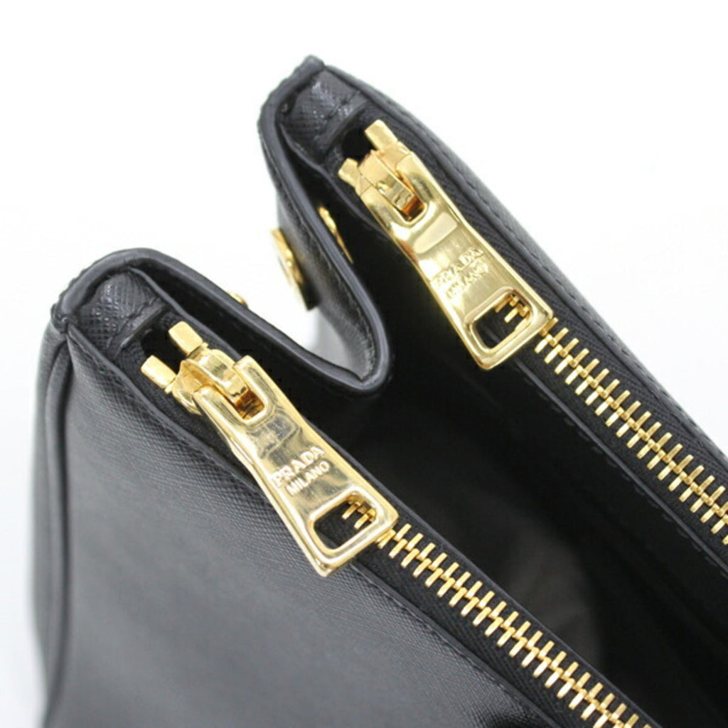 Prada Black Nero Saffiano Lux Handbag Shoulder Bag Tote Bag