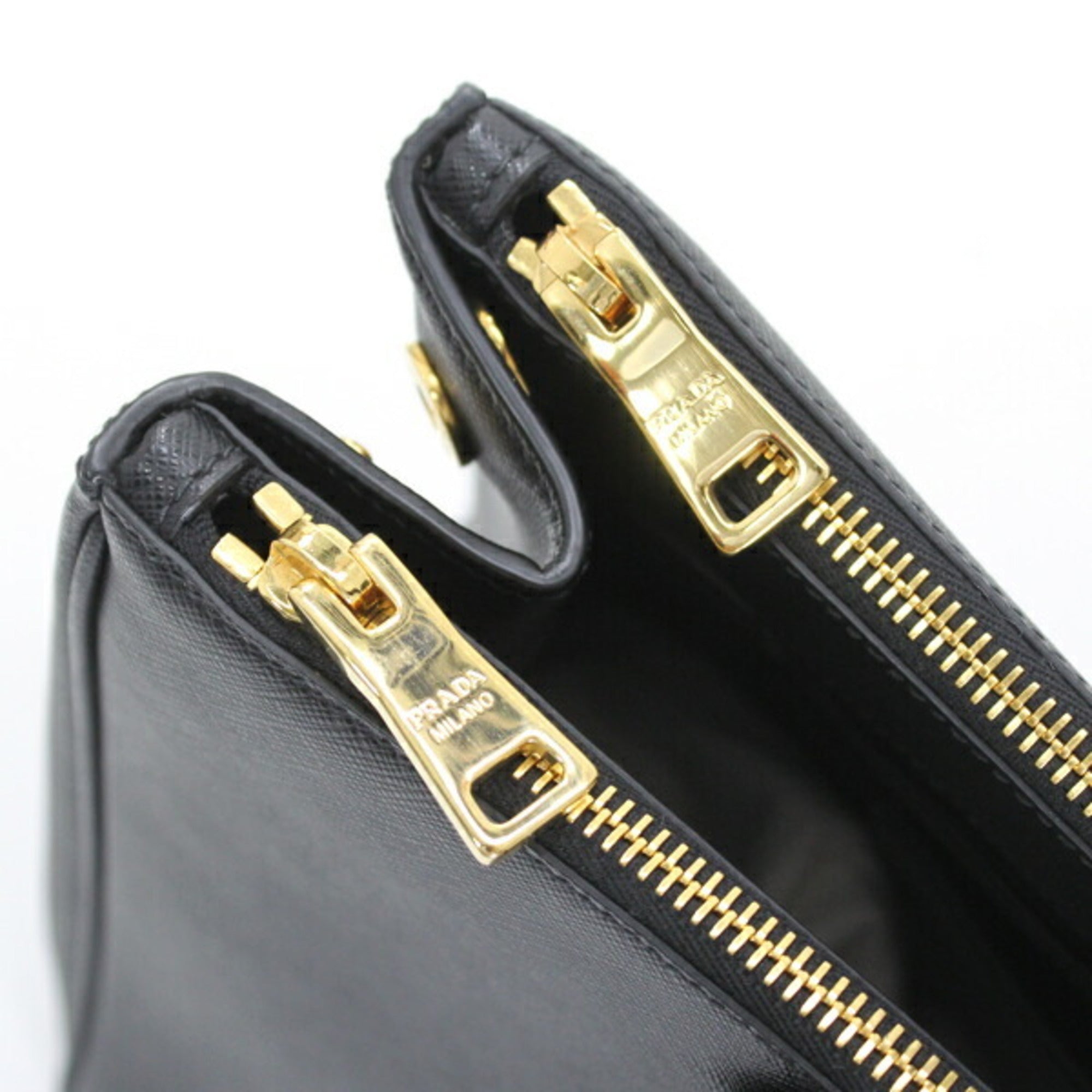 Prada Black Nero Saffiano Lux Handbag Shoulder Bag Tote Bag