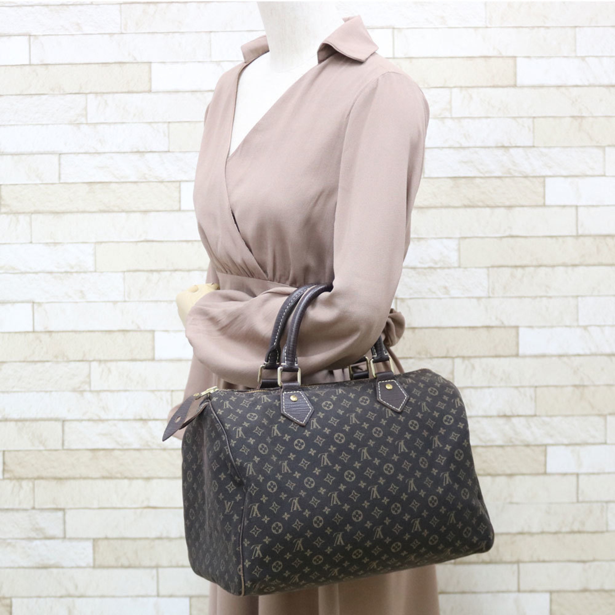 Louis Vuitton Boston Bag Mini Run Handbag Speedy 30 M95224 Br Ladies