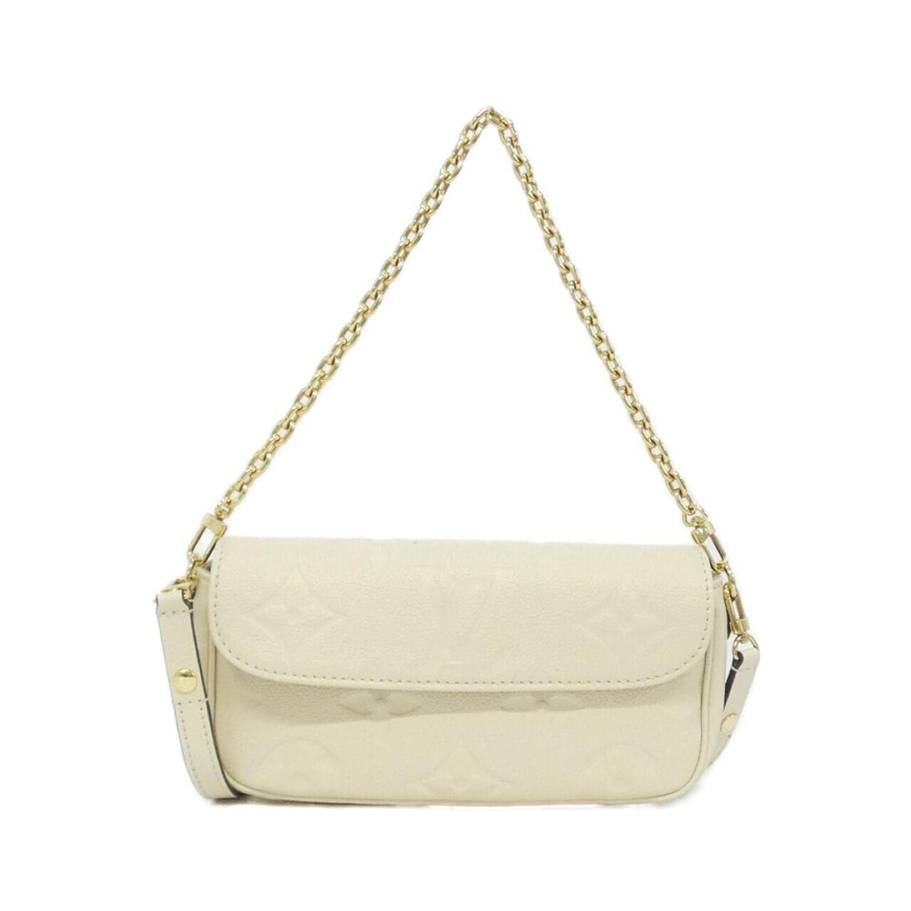 Louis Vuitton Cream Leather Shoulder Bag