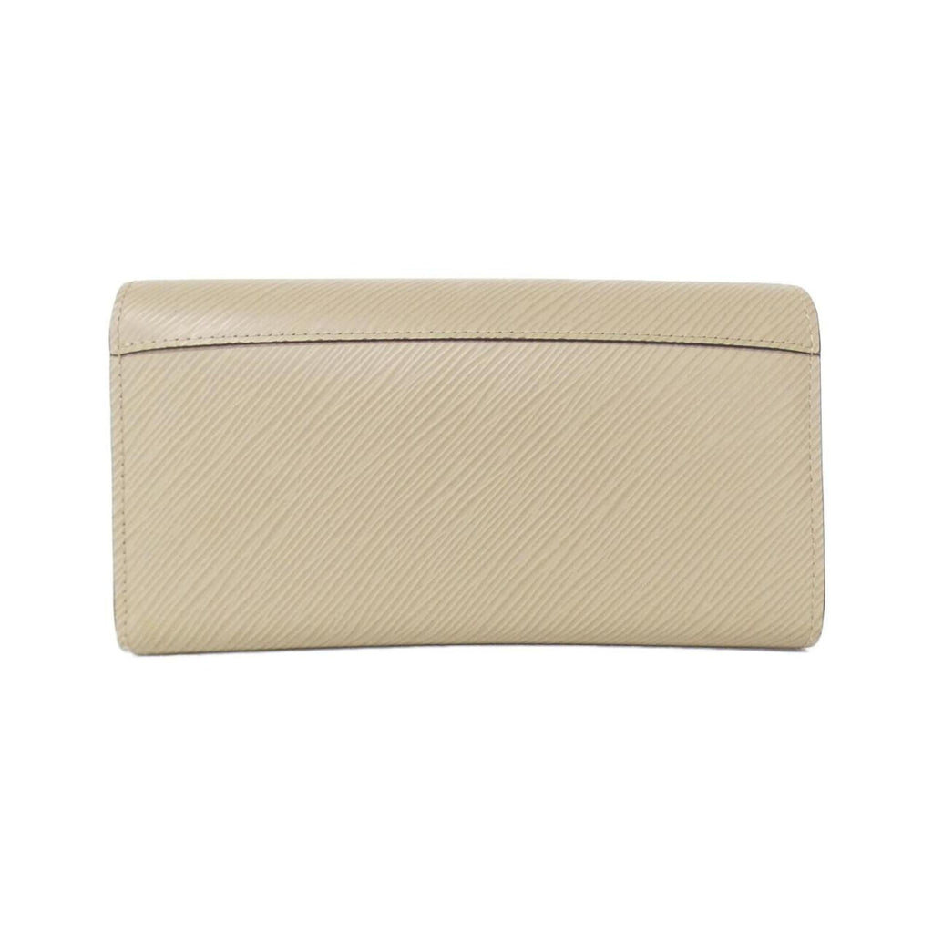Louis Vuitton Beige Leather Long Wallet