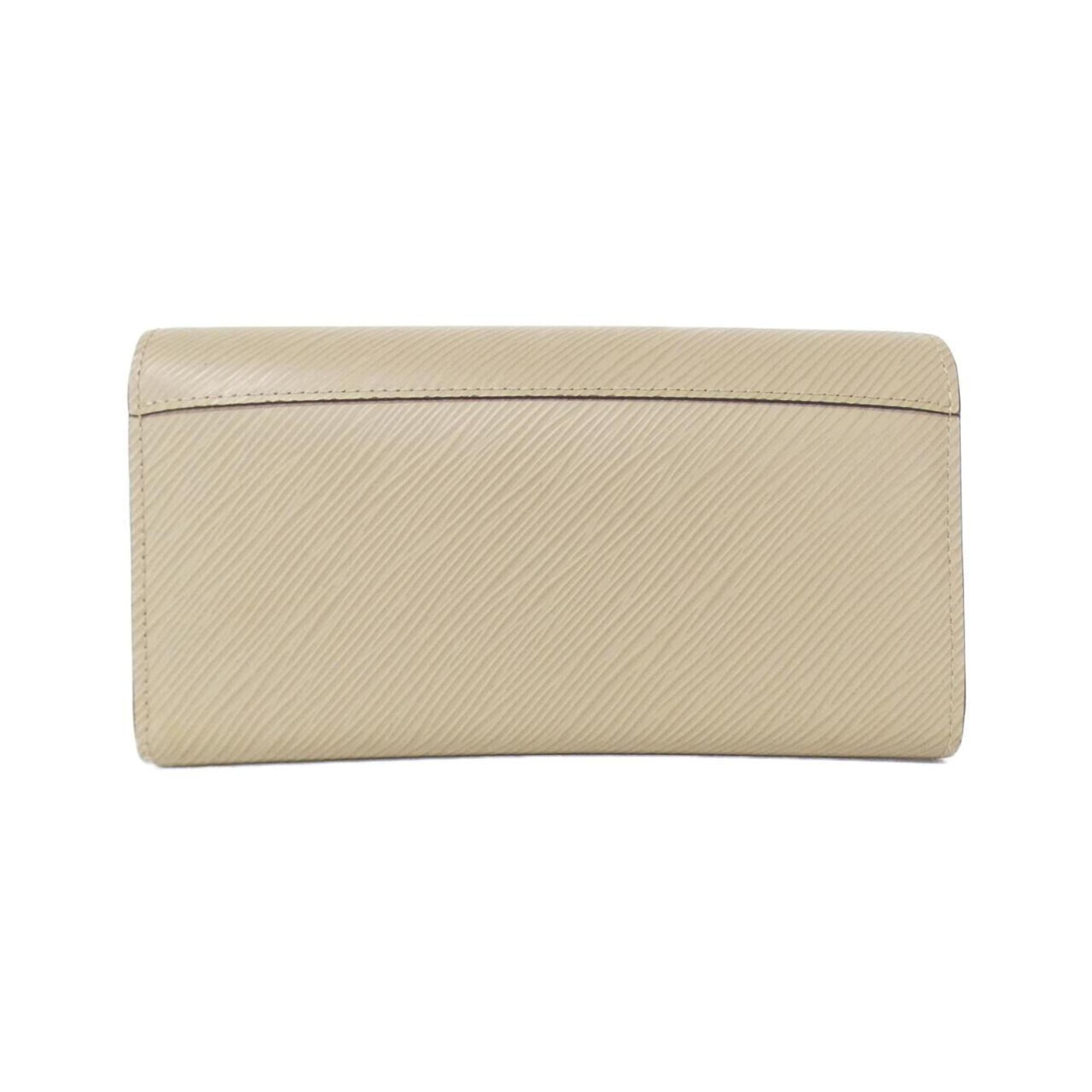 Louis Vuitton Beige Leather Long Wallet