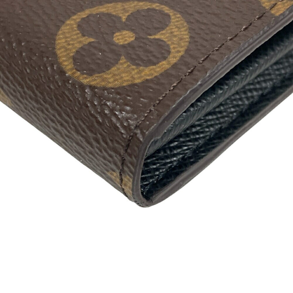 Louis Vuitton Brown Leather Wallet (Tri-Fold)