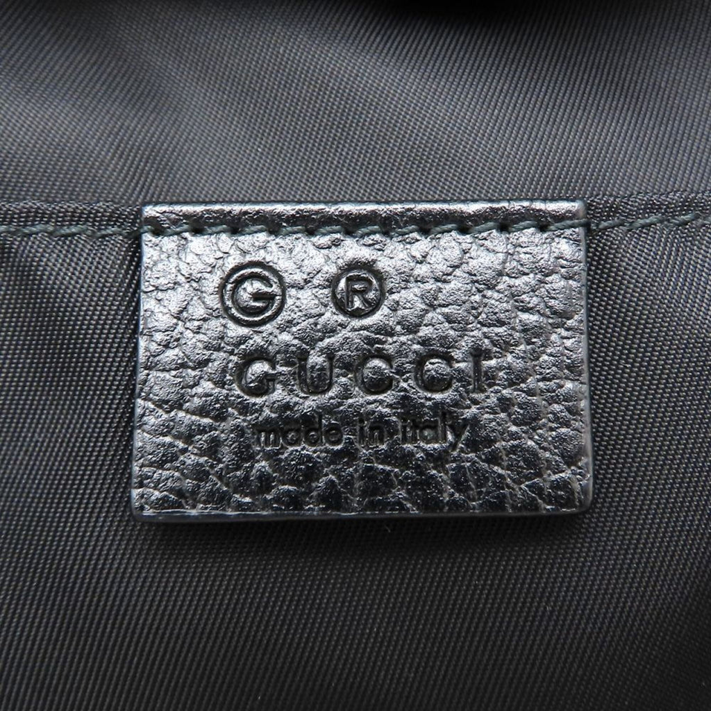 Gucci Black Nylon Leather Backpack (Pre-Owned)