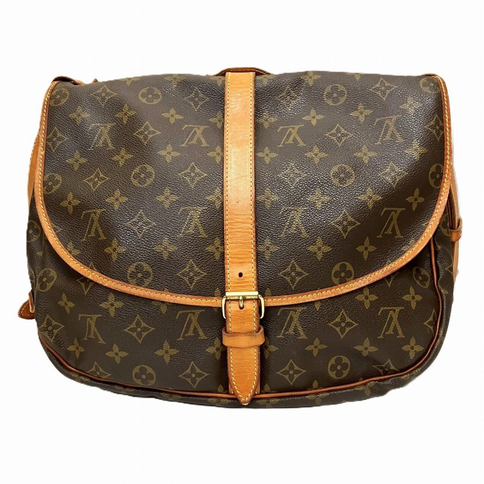 Louis Vuitton Brown Pvc Shoulder Bag