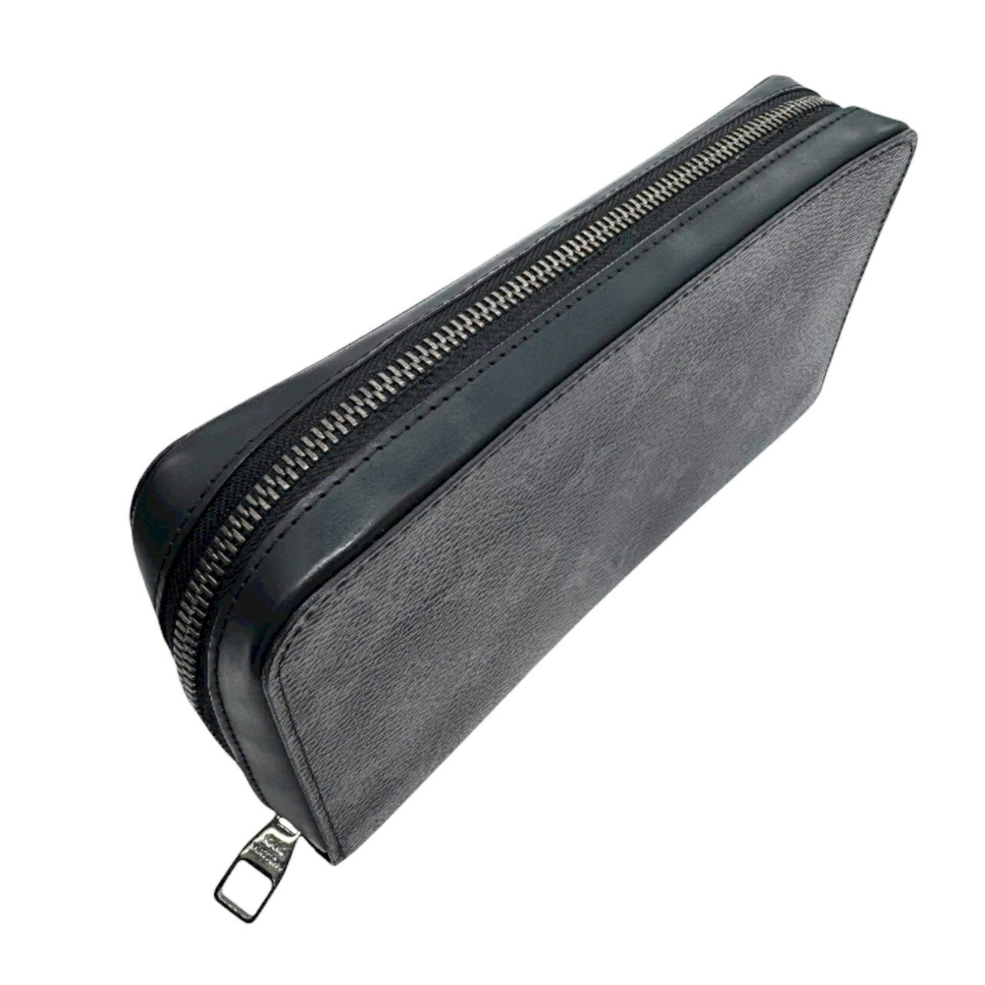 Louis Vuitton Black Gray Monogram Eclipse Monogram Eclipse Long Wallet