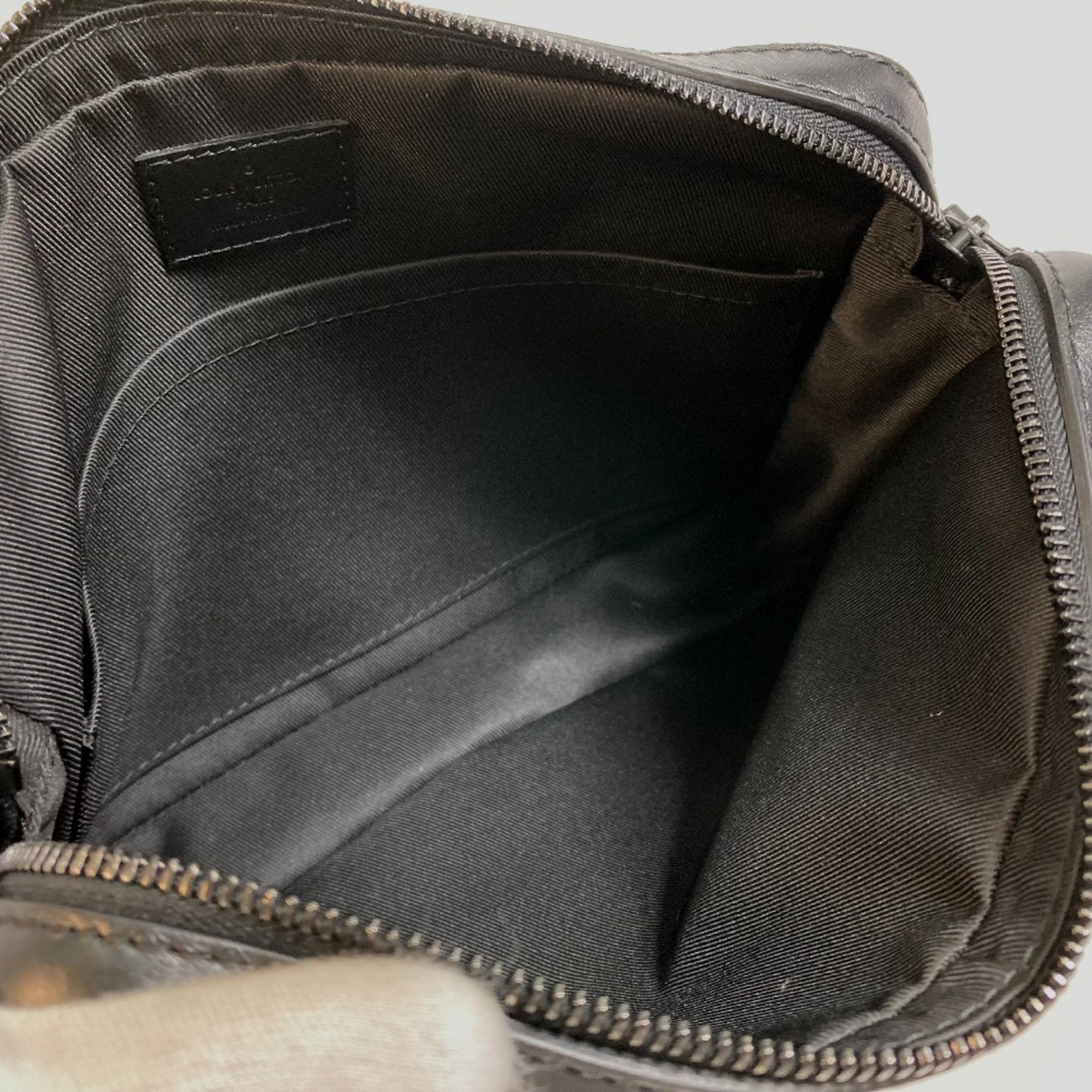 Louis Vuitton Black Monogram Shadow Shoulder Bag Sling Bag
