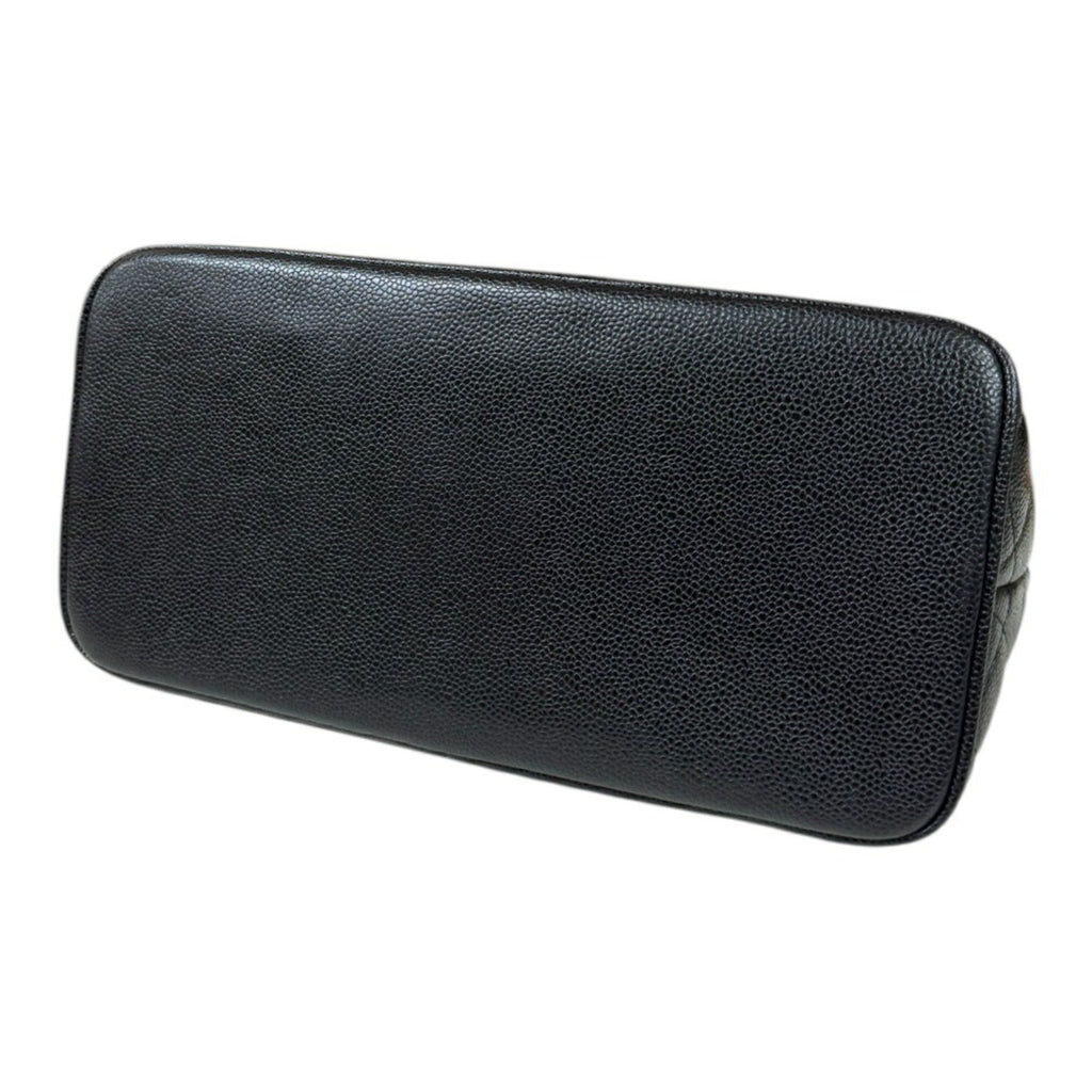 Chanel Caviar Skin Black Caviar Leather Tote Bag
