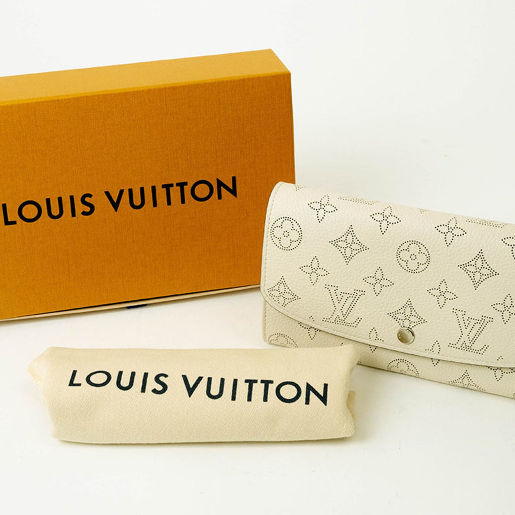 Louis Vuitton Cream Lv Off White Leather Long Wallet