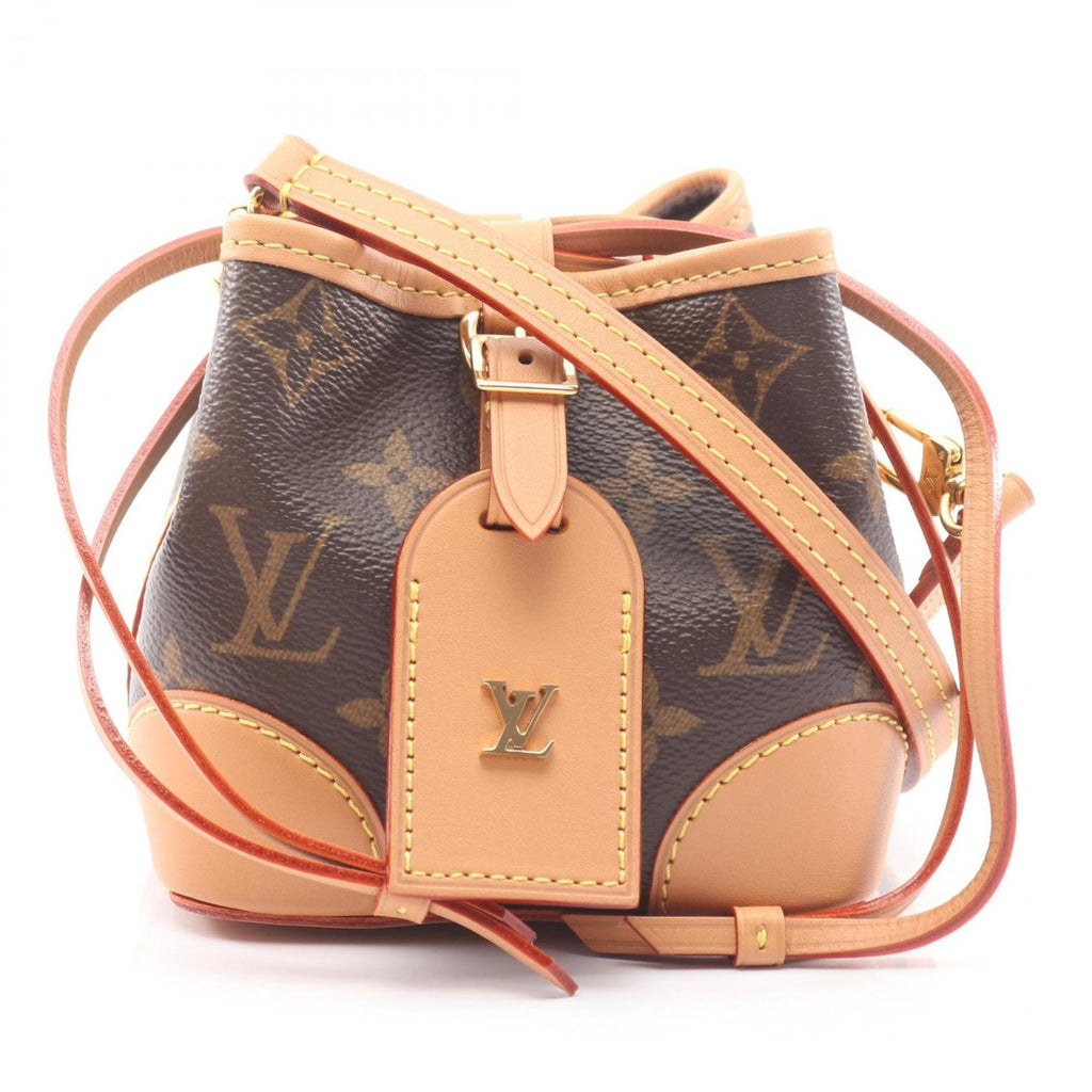 Louis Vuitton Brown Coated Canvas Leather Monogram Handbag Shoulder Bag