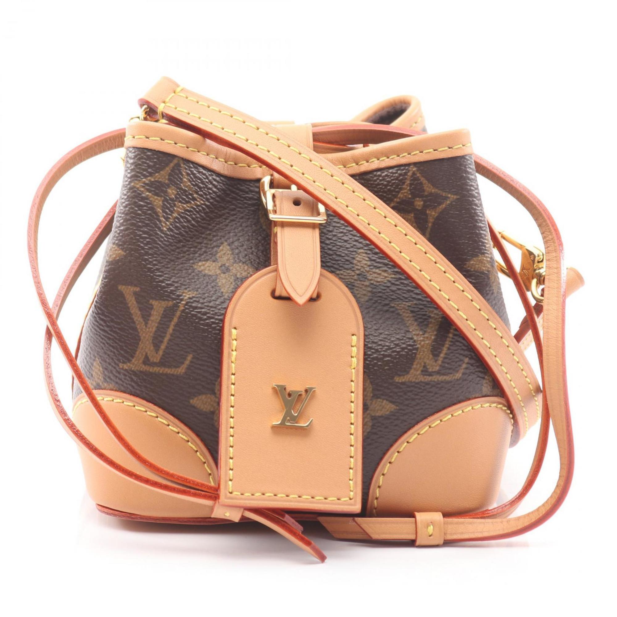 Louis Vuitton Brown Coated Canvas Leather Monogram Handbag Shoulder Bag