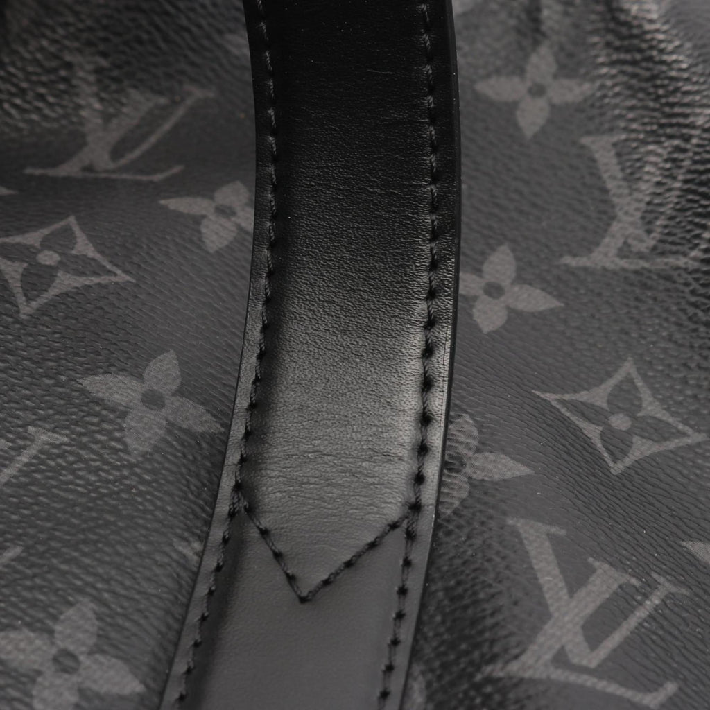 Louis Vuitton Black Coated Canvas Pvc Monogram Eclipse Leather Tote Bag
