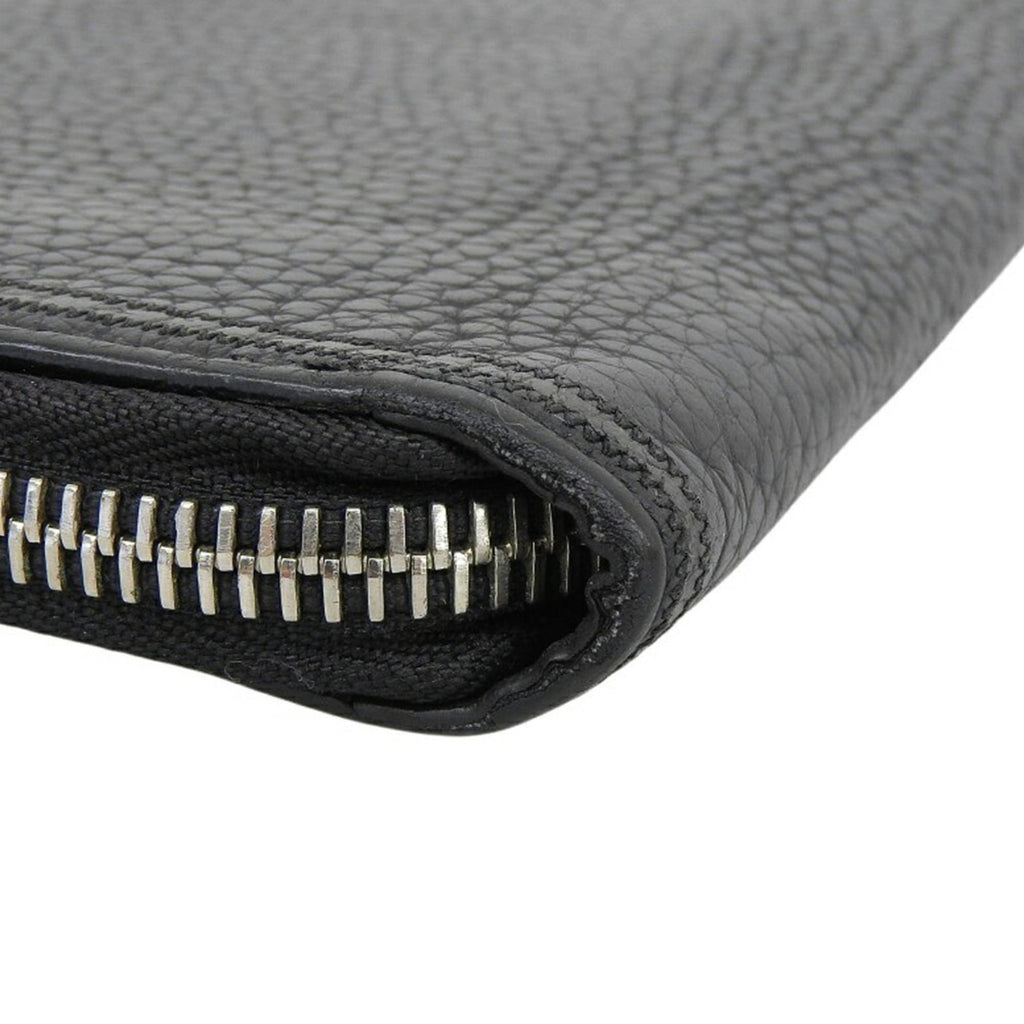 Louis Vuitton Black Leather Long Wallet