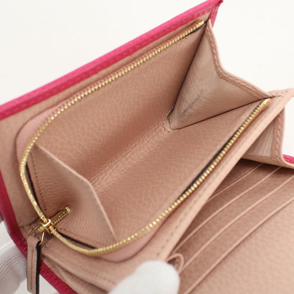 Gucci Pink Leather Wallet (Bi-Fold) (Pre-Owned)