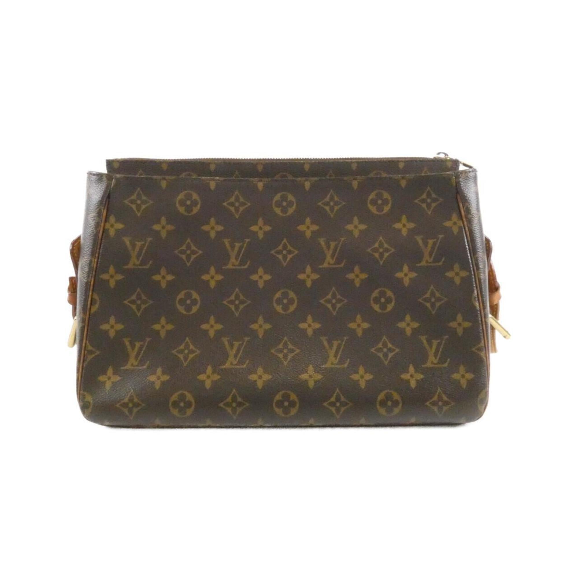 Louis Vuitton Brown Coated Canvas Shoulder Bag