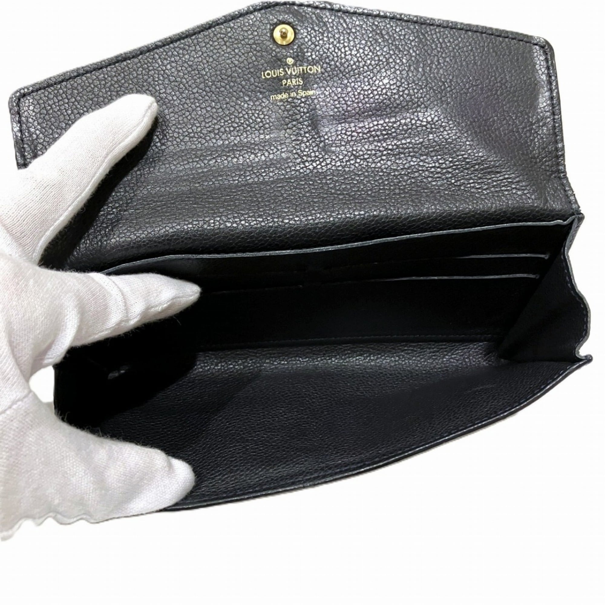 Louis Vuitton Monogram Empreinte Black Monogram Empreinte Long Wallet