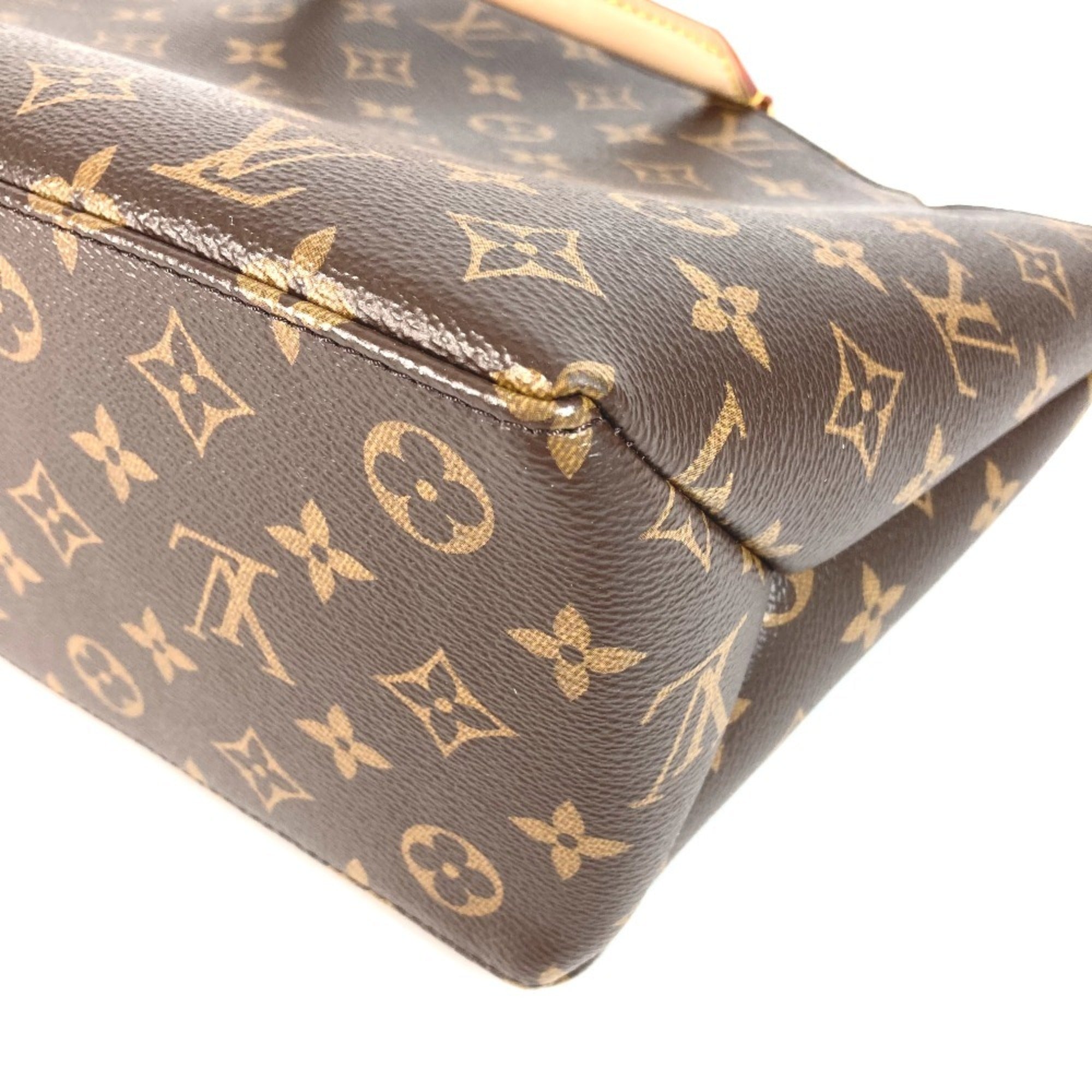 Louis Vuitton Brown Monogram Canvas Handbag Shoulder Bag Tote Bag