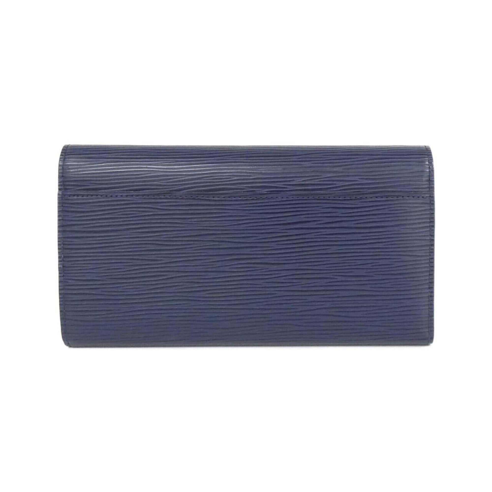 Louis Vuitton Indigo Leather Long Wallet