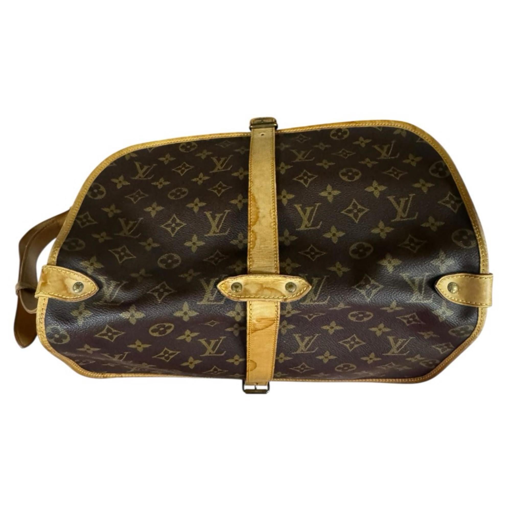Louis Vuitton Brown Monogram Canvas Shoulder Bag