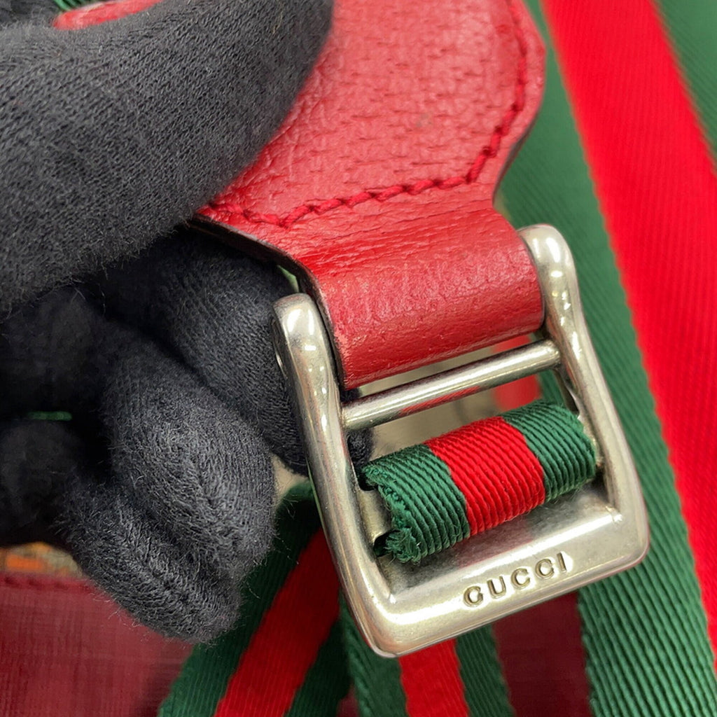 Gucci Multi-Color Red Color Gg Supreme Backpack (Pre-Owned)