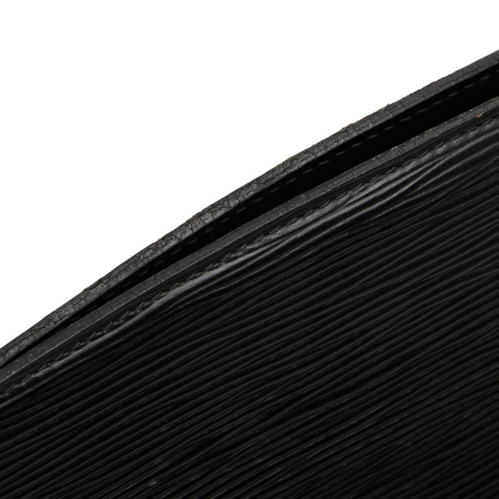 Louis Vuitton Black Noir Leather Handbag Shoulder Bag