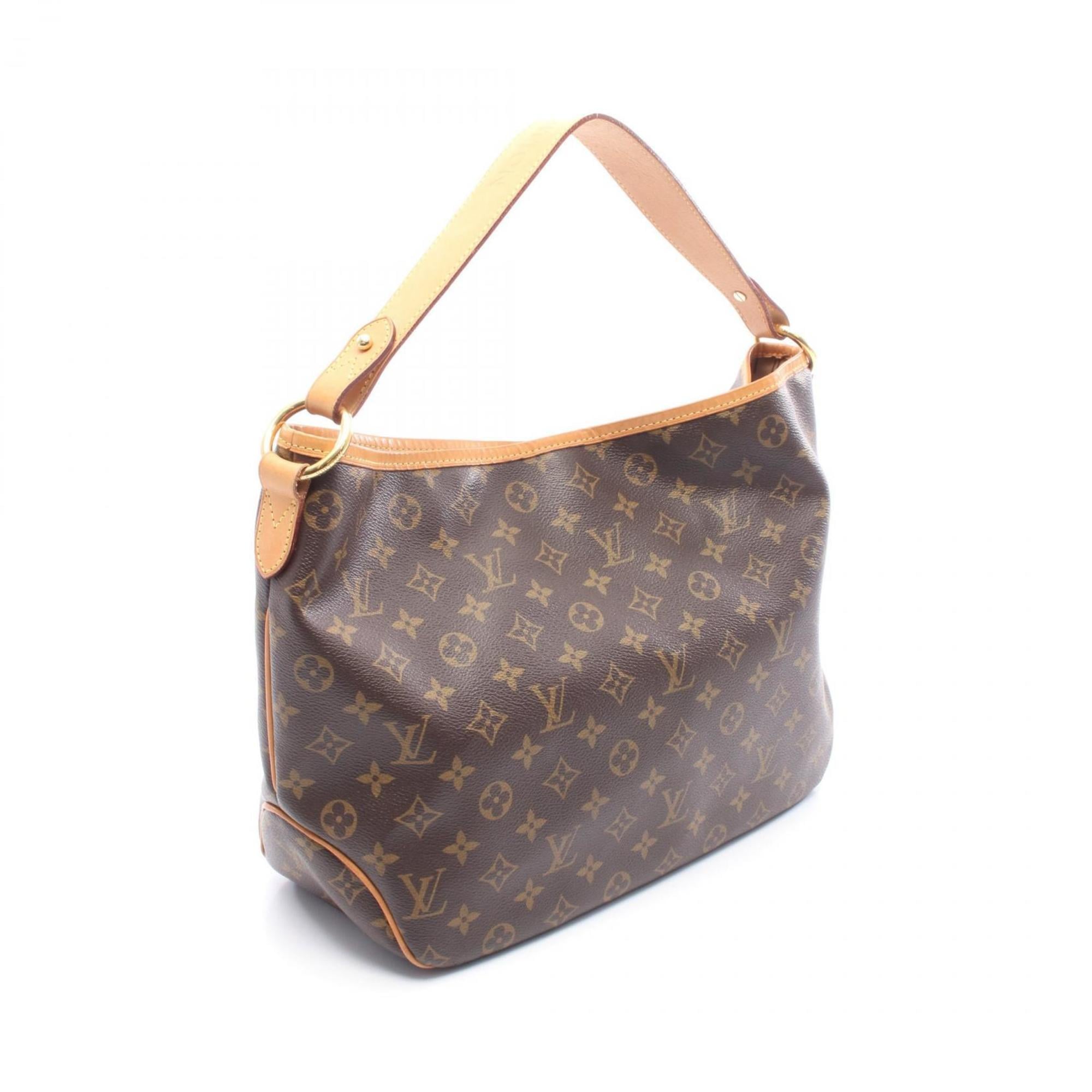 Louis Vuitton Brown Monogram Coated Canvas Leather Shoulder Bag