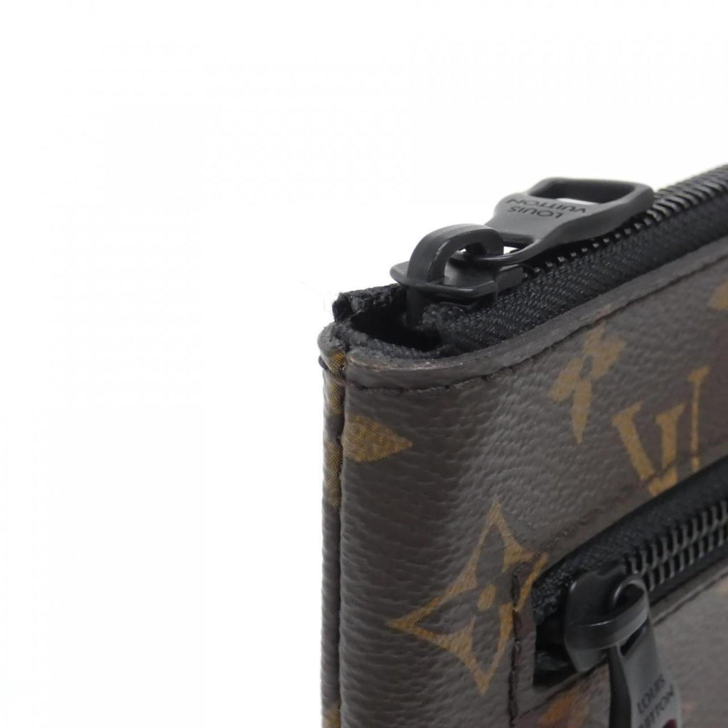 Louis Vuitton Brown Marron Coated Canvas Handbag Pochette