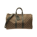Louis Vuitton Marron Coated Canvas Boston Bag