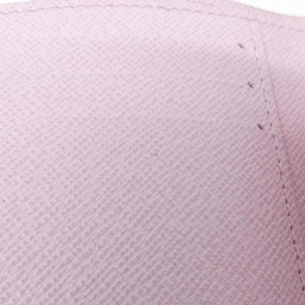 Louis Vuitton Blossom Marron Monogram Cherry Pink Coated Canvas Wallet (Tri-Fold)