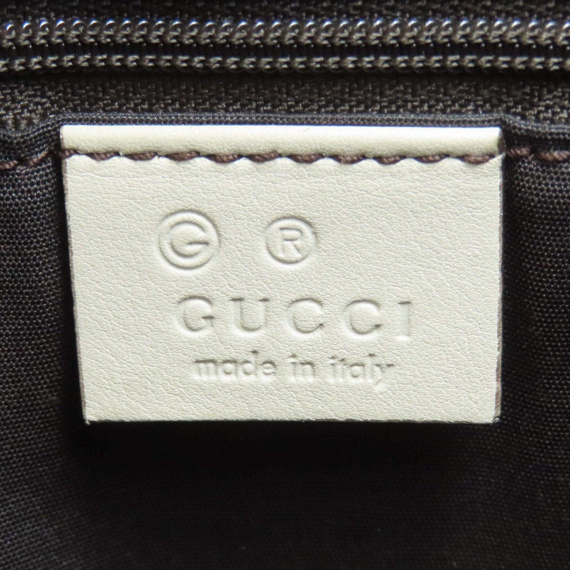 Gucci Brown White Pvc Handbag (Pre-Owned)