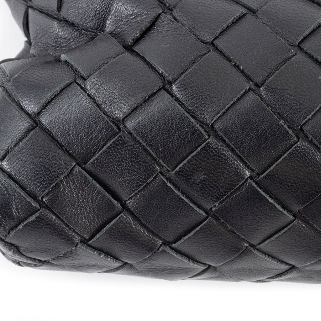 Bottega Veneta Black Leather Shoulder Bag