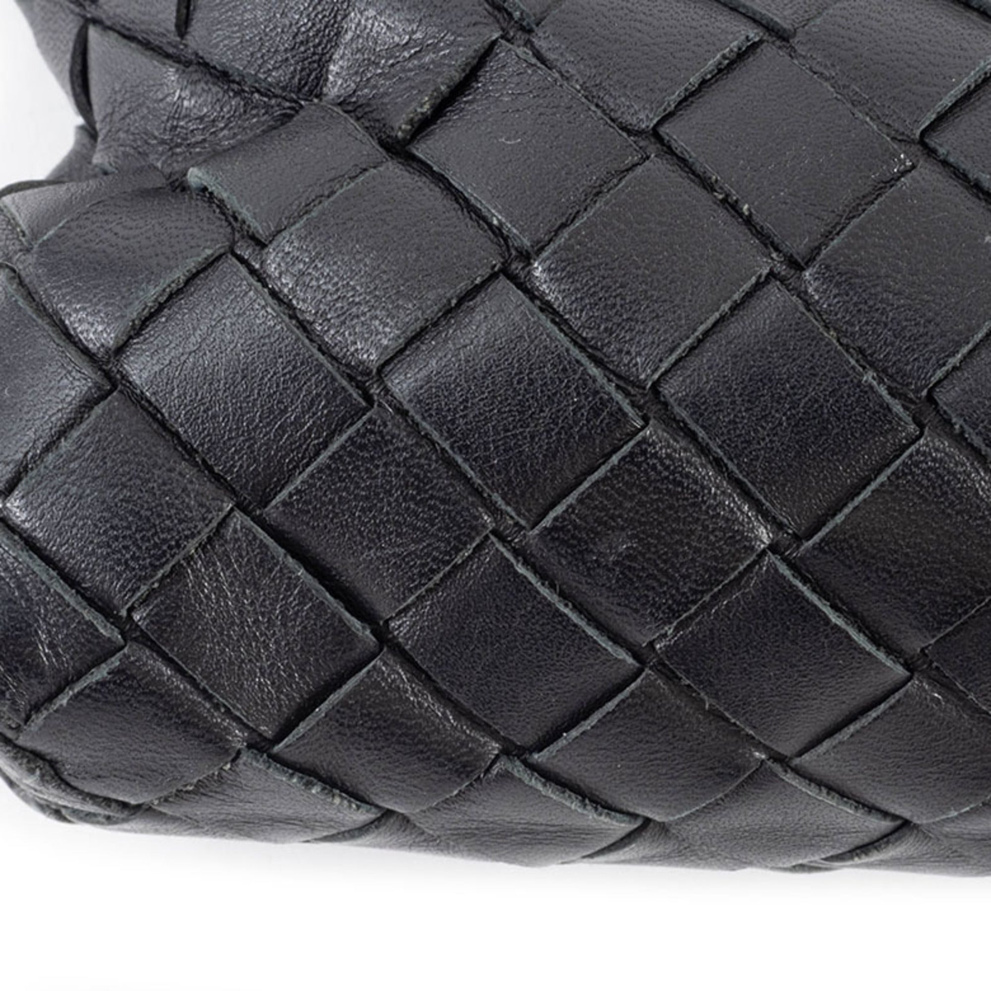 Bottega Veneta Black Leather Shoulder Bag