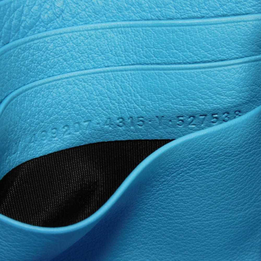 Balenciaga Blue Leather Long Wallet (Bi-Fold)