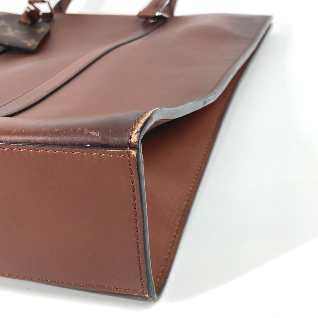 Louis Vuitton Brown Nomade Leather Briefcase Handbag Tote Bag