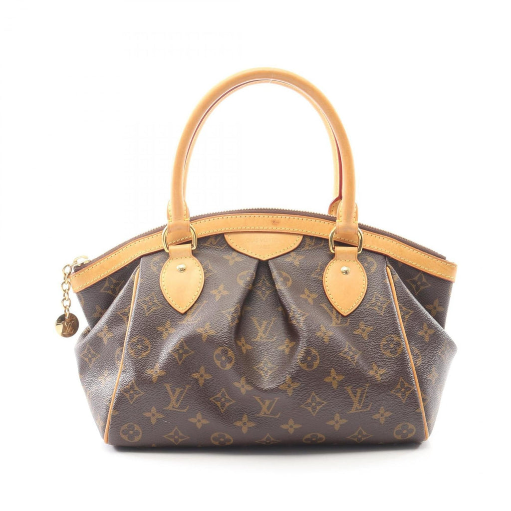Louis Vuitton Brown Coated Canvas Leather Handbag