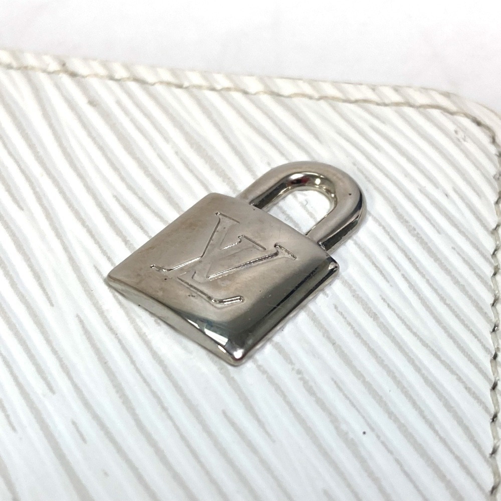 Louis Vuitton Epi Blanc White Epi Leather Coin Purse/Coin Case