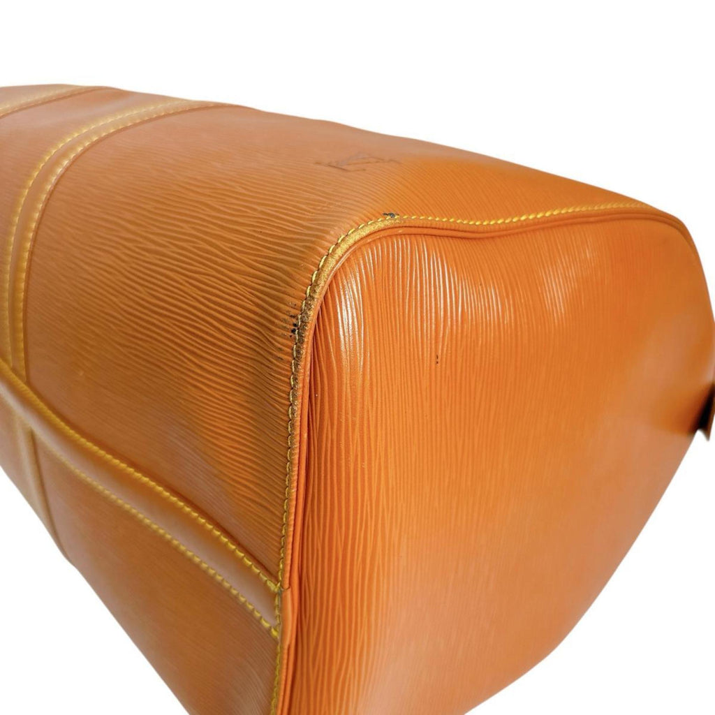 Louis Vuitton Brown Gold Cipango Epi Leather Boston Bag
