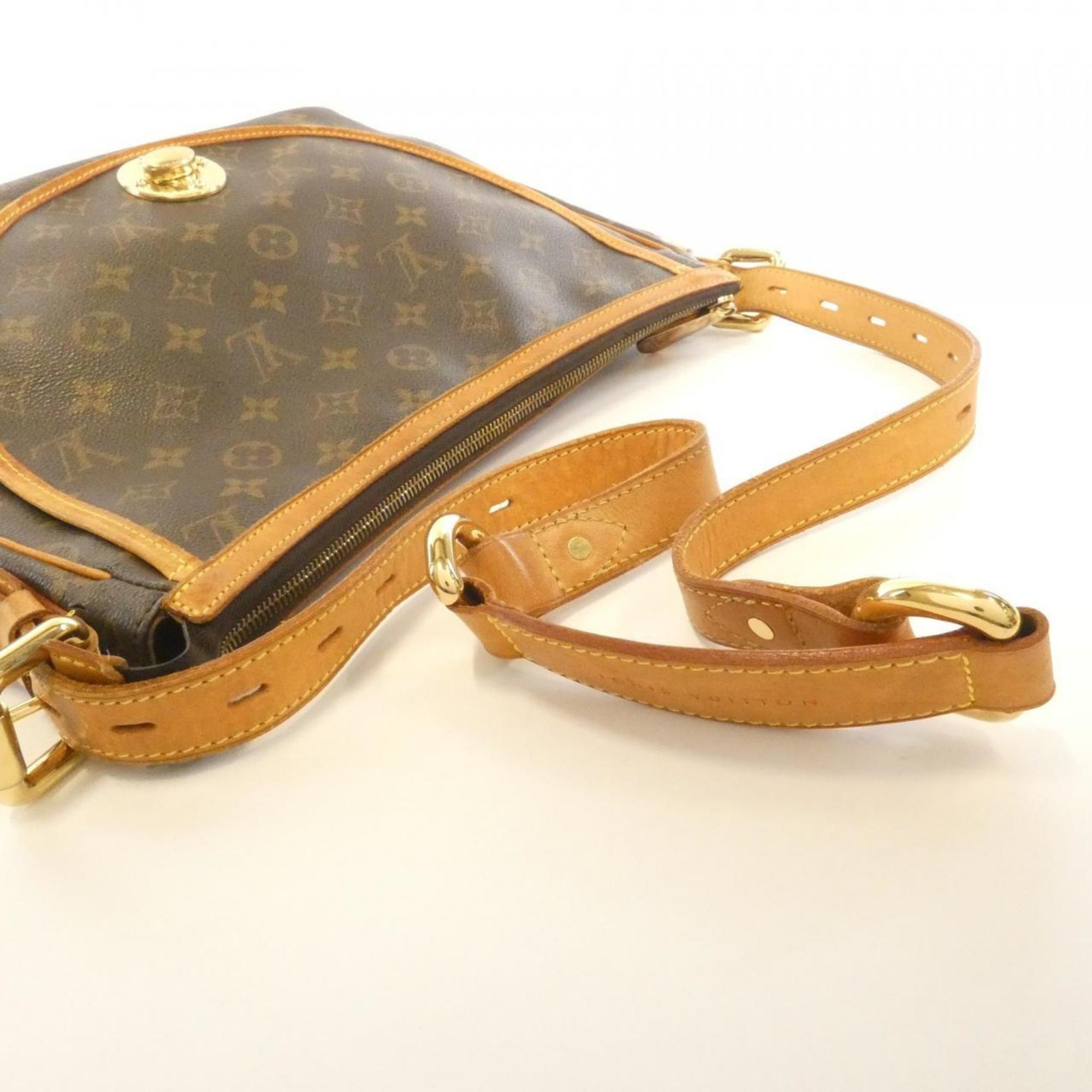 Louis Vuitton Marron Coated Canvas Shoulder Bag