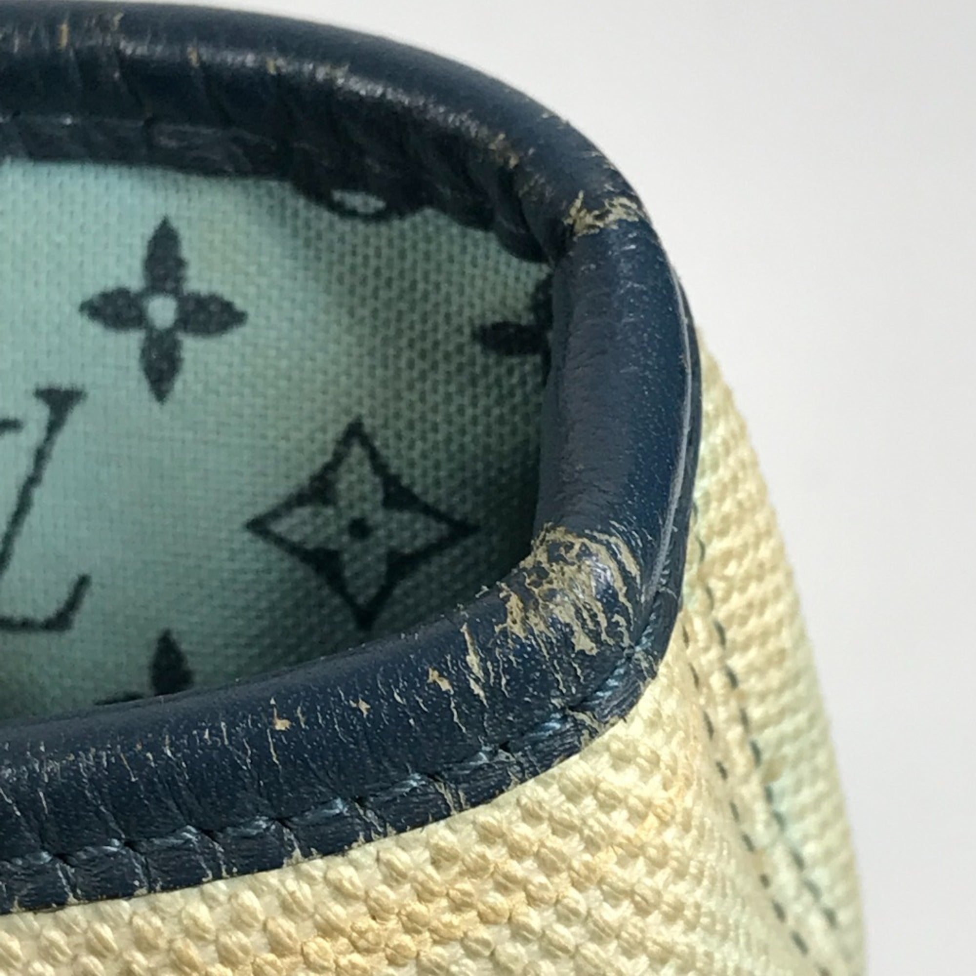 Louis Vuitton Blue Canvas Shoulder Bag Tote Bag