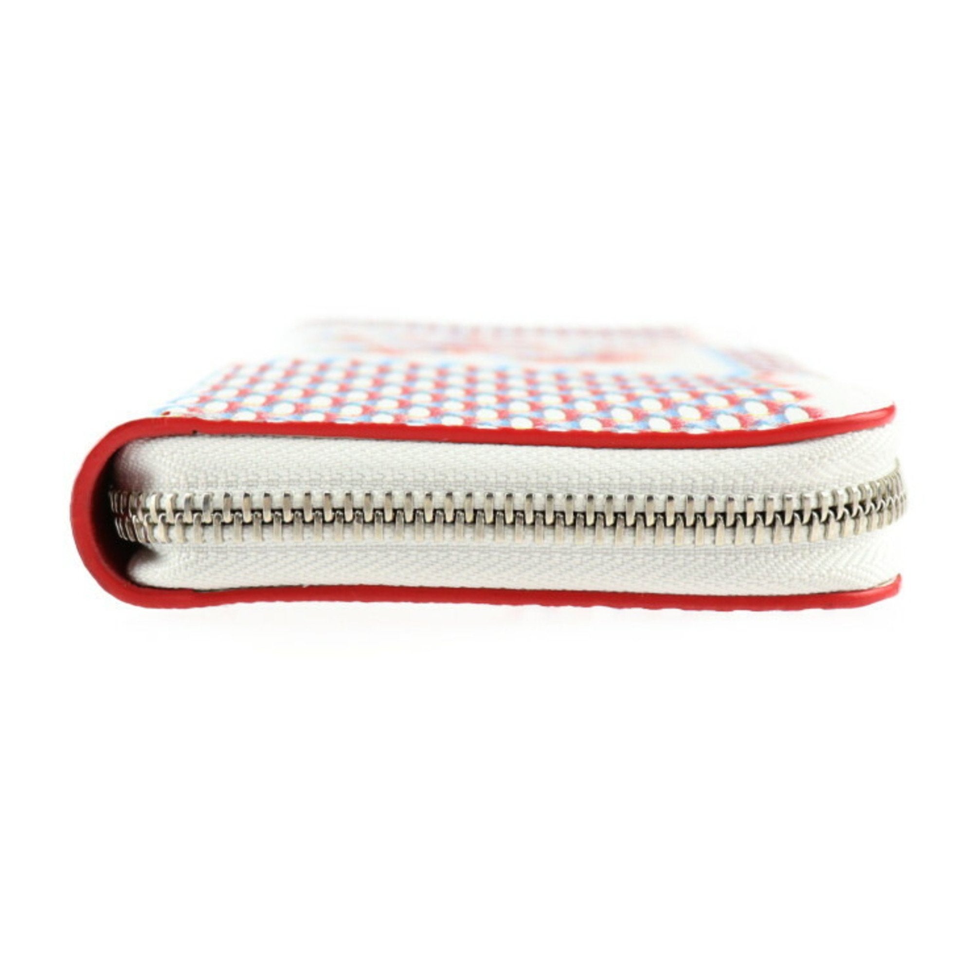 Louis Vuitton Blanc Multi-Color White Leather Wallet