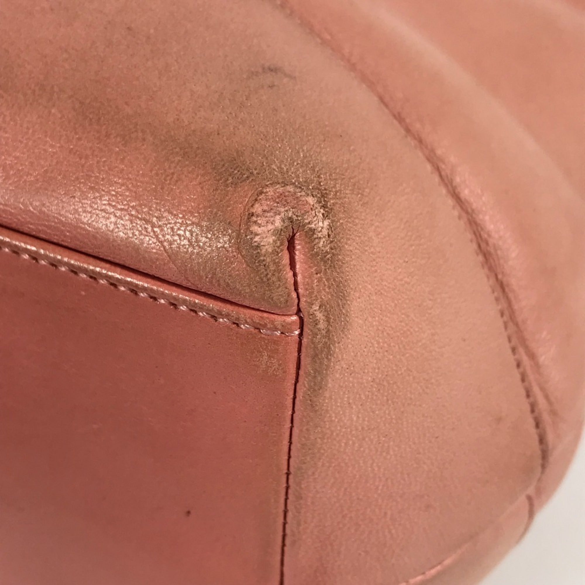 Chanel Pink Leather Shoulder Bag Tote Bag