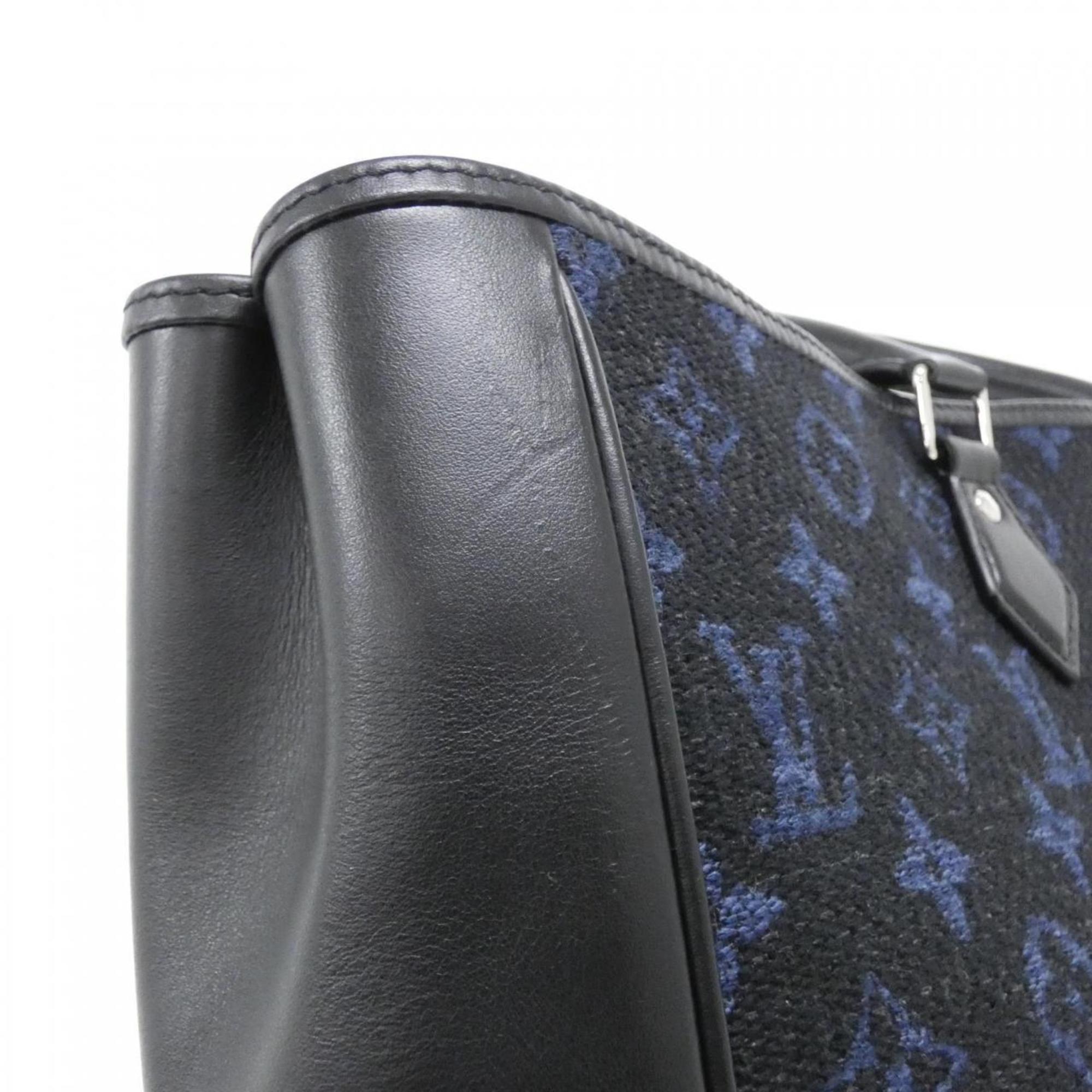Louis Vuitton Blue Cobalt Jacquard Leather Handbag