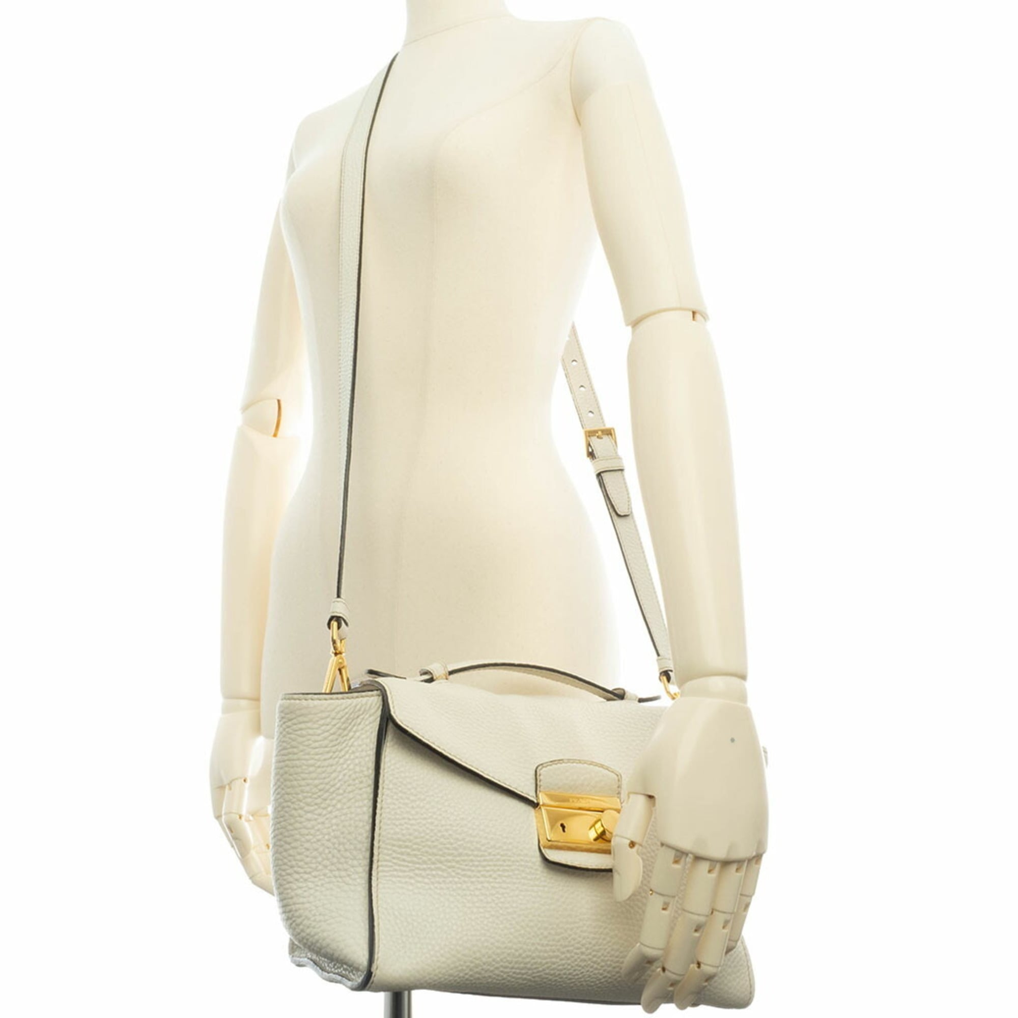 Prada White Leather Handbag