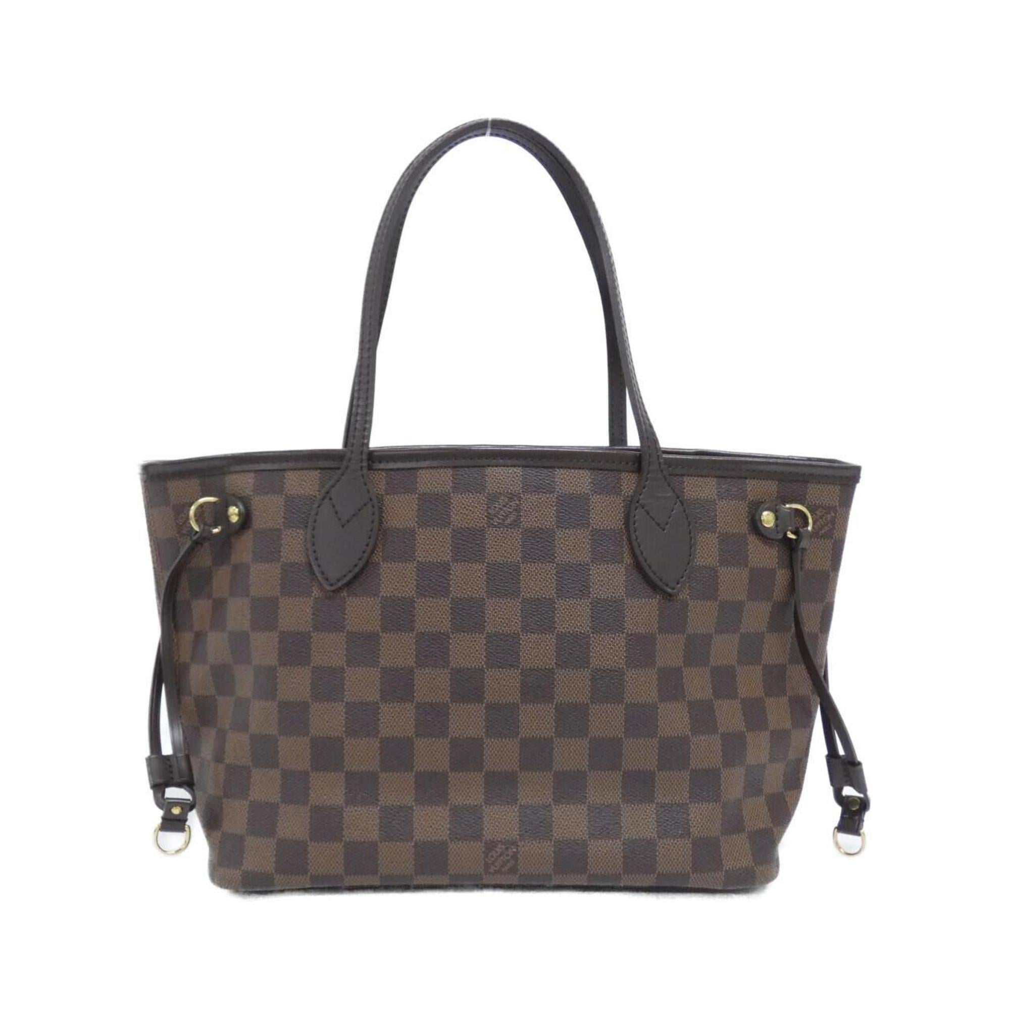 Louis Vuitton Brown Coated Canvas Handbag